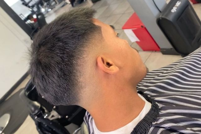 Low Fade at Custom Fades barbershop