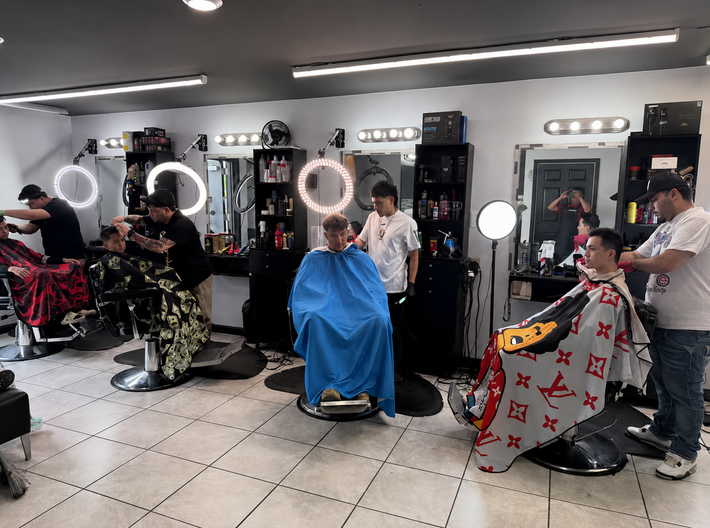 Fresh fade at Custom Fades barbershop in Grand Rapids