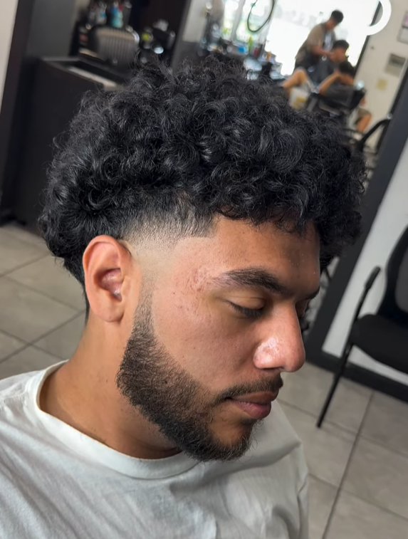 Taper & Line Up at Custom Fades barbershop