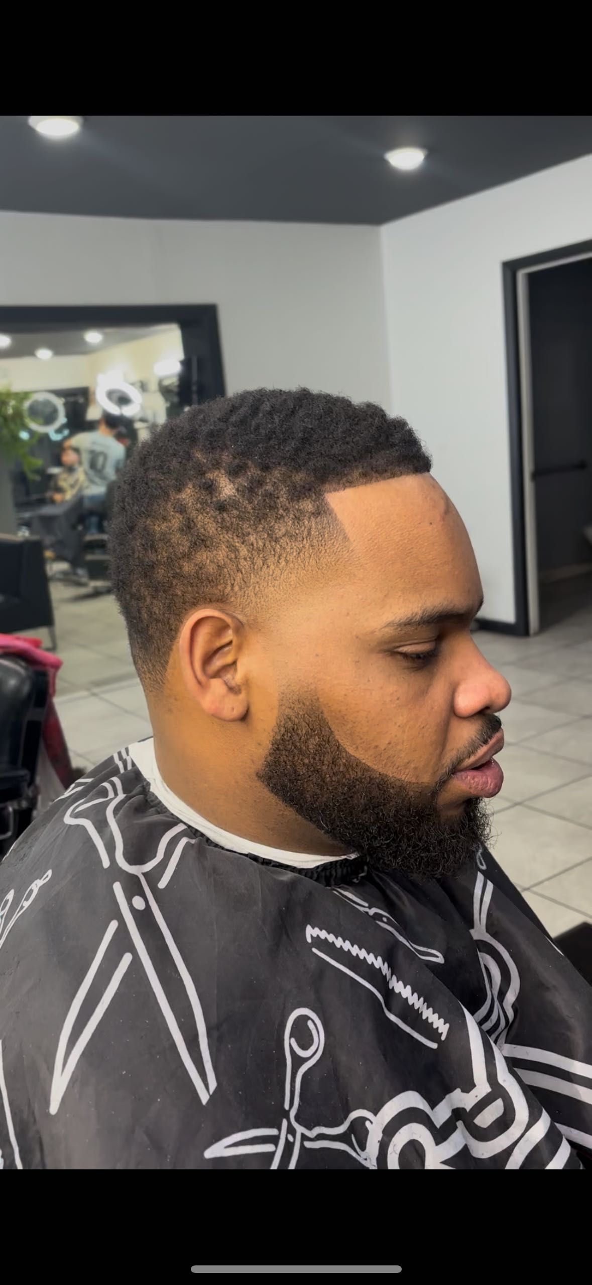 Taper & Line Up at Custom Fades barbershop