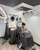 Barber at work