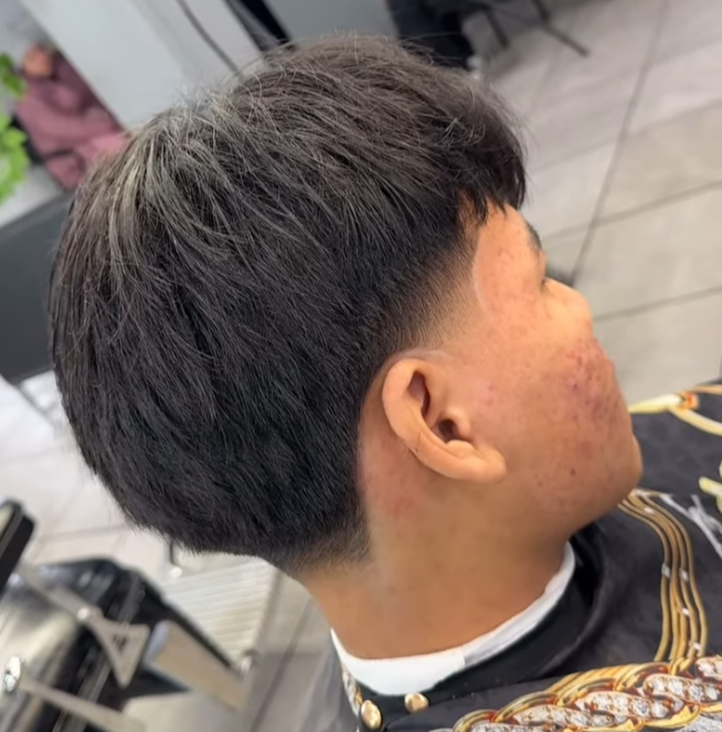 Low Taper at Custom Fades barbershop